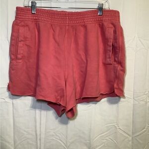 Aerie pink Coral Athletic Shorts Large